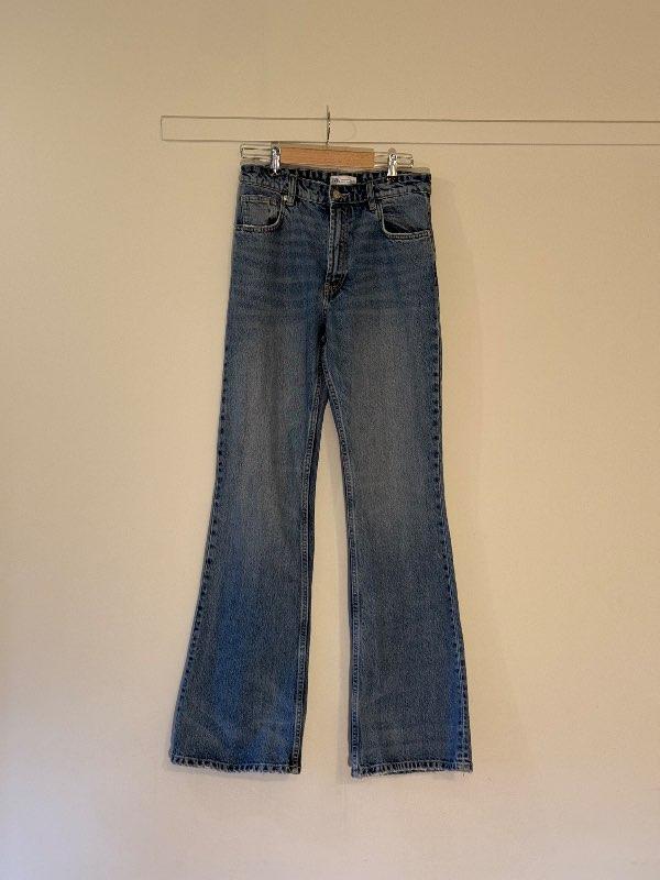 Zara wide leg gallabuxur