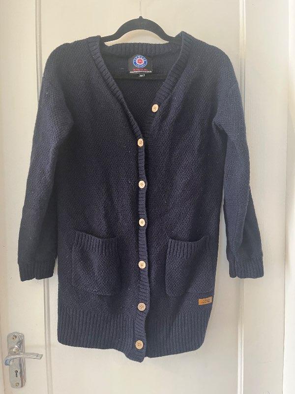 Icewear dökkblá ull golftreya / dark blue cardigan