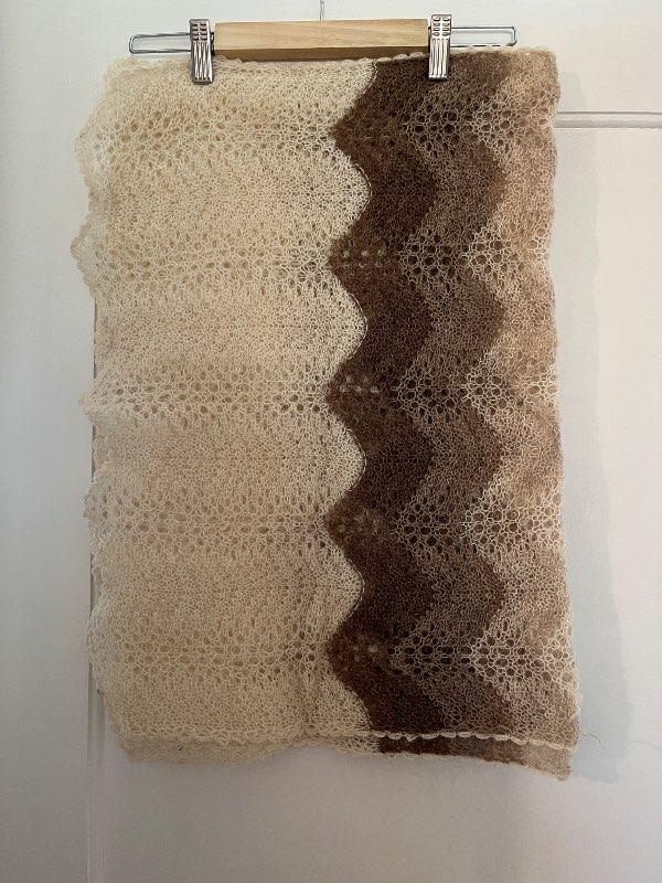 Prjónað sjal / knitted shawl