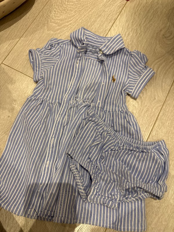 polo röndóttur kjóll
